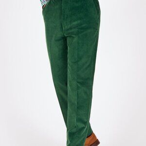NWT - Peter Christian - Men's Emerald Flat Front Corduroy Pants - Size 36 x 30